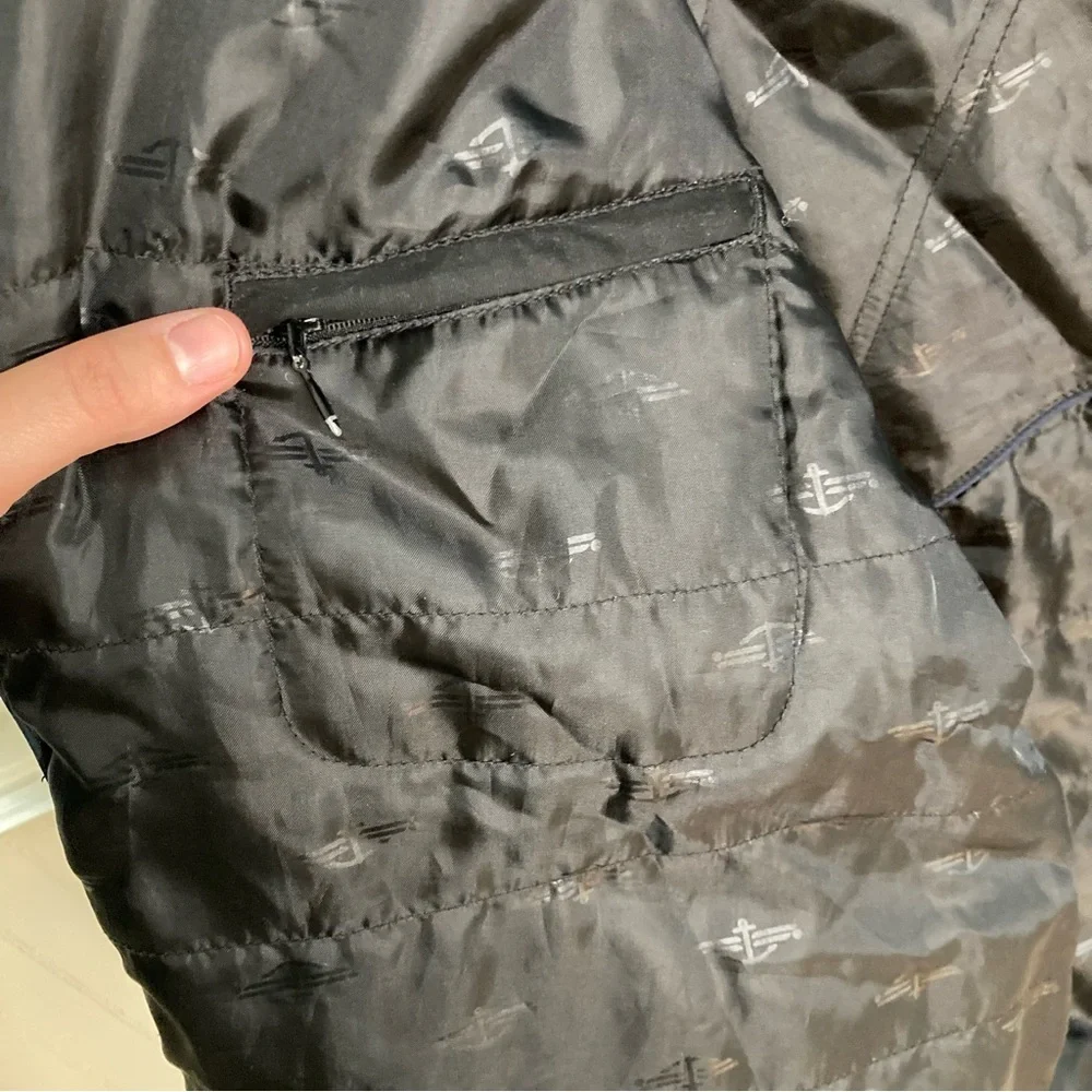 Dockers Barn Jacket Chore Coat Field Coat Men’s XL Sherpa-lined Collar Black Tan - Picture 9 of 15